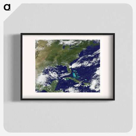 アートポスター-Wallops Island Satellite Imagery
 - 上空からの地球 Poster.