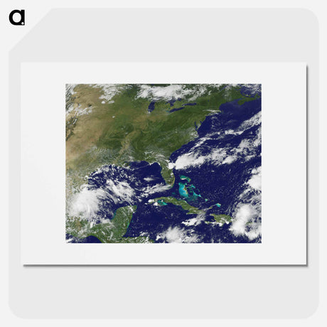 アートポスター-Wallops Island Satellite Imagery
 - 上空からの地球 Poster.