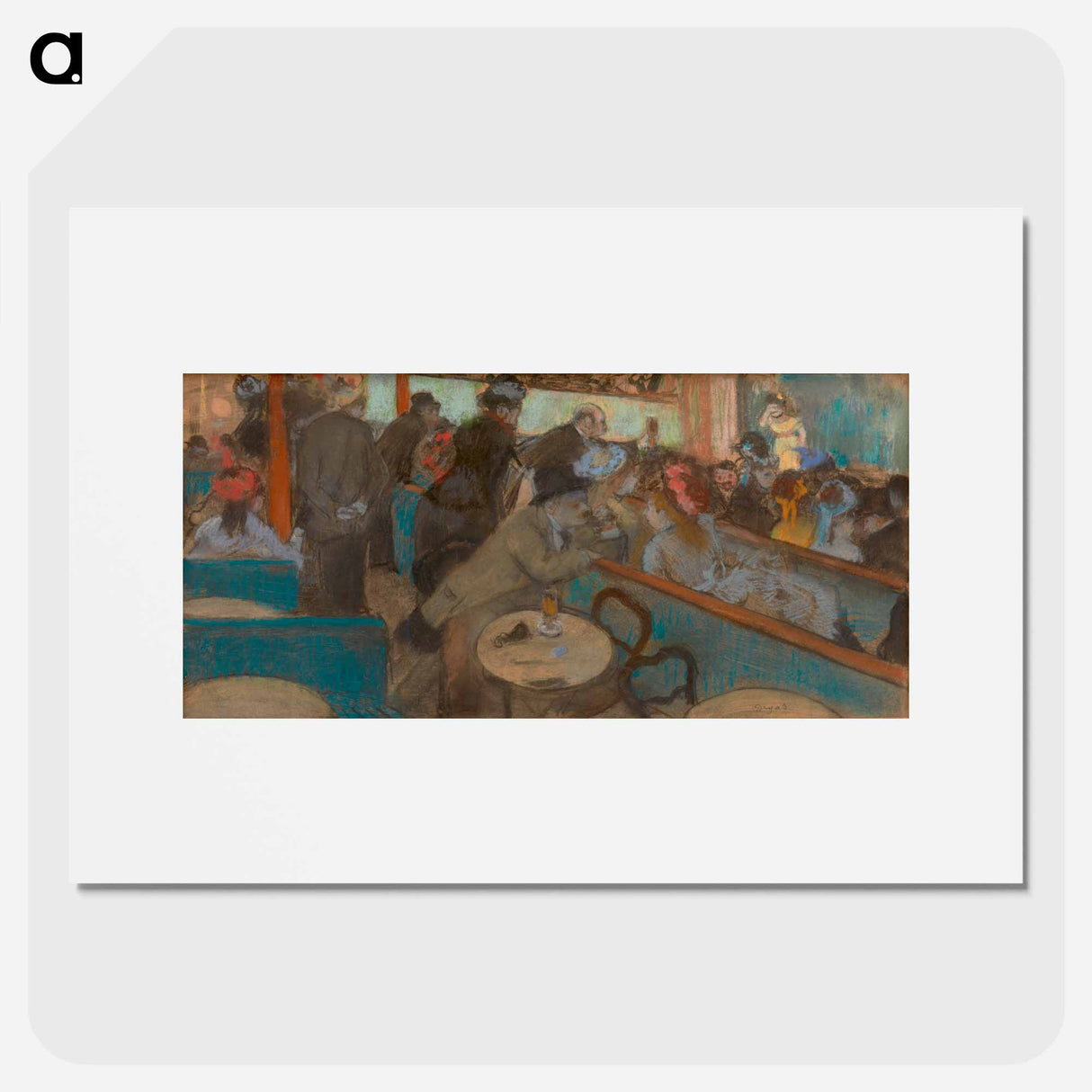 Café-Concert (The Spectators) - Edgar Degas Poster.