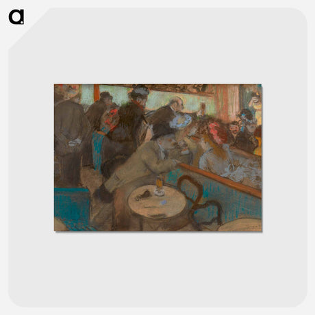 アートポストカード-Café-Concert (The Spectators) - エドガー ドガ Postcard.