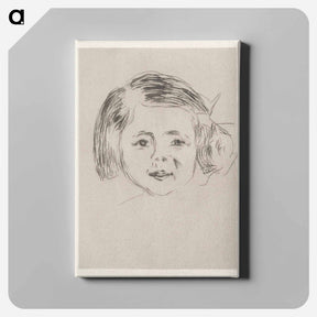 アートパネル-Herbert Esche’s Daughter - エドヴァルド ムンク Canvas.