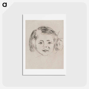 アートポストカード-Herbert Esche’s Daughter - エドヴァルド ムンク Postcard.