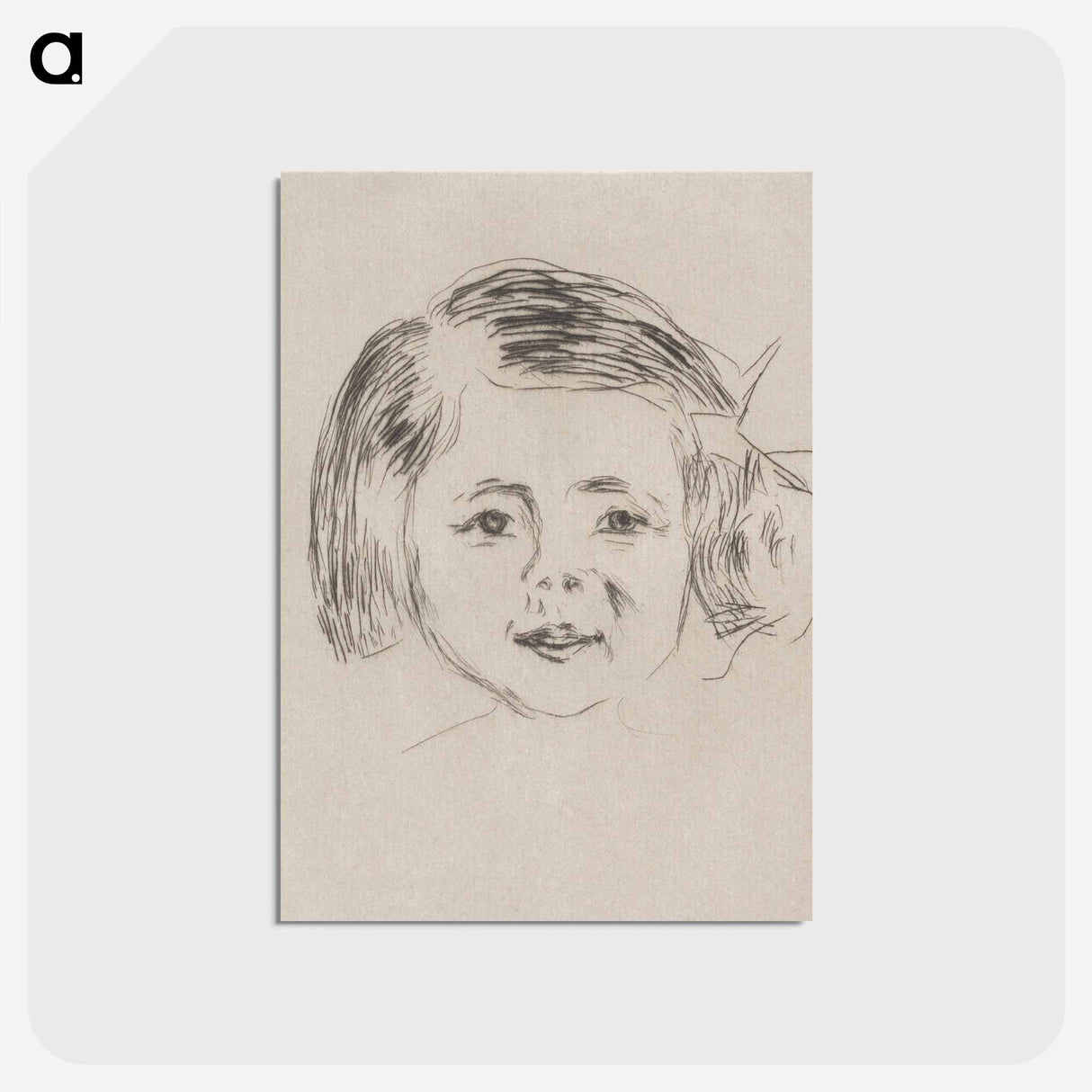 アートポストカード-Herbert Esche’s Daughter - エドヴァルド ムンク Postcard.