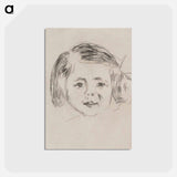 アートポストカード-Herbert Esche’s Daughter - エドヴァルド ムンク Postcard.