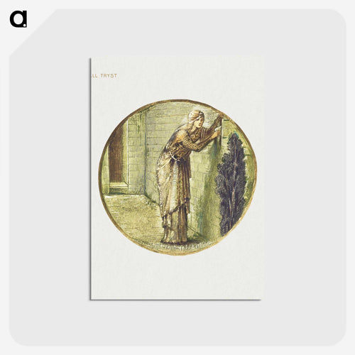 Wall Tryst from The Flower Book - エドワード バーン ジョーンズ Postcard.