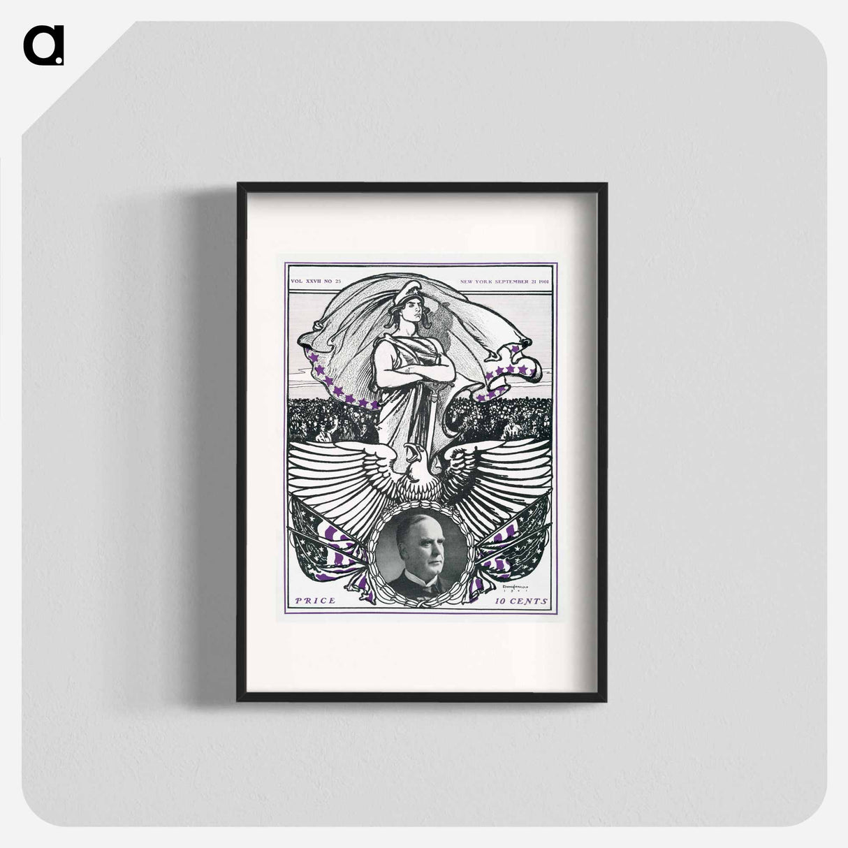 Vintage magazine cover print by Edward Penfield - Edward Penfield Poster.