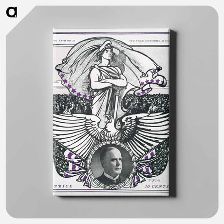 アートパネル-Vintage magazine cover print by Edward Penfield - エドワード ペンフィールド Canvas.