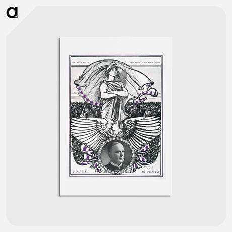 アートポストカード-Vintage magazine cover print by Edward Penfield - エドワード ペンフィールド Postcard.