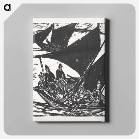 アートパネル-Sailboats at Fehmarn - エルンスト ルートヴィヒ キルヒナー Canvas.