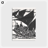 アートポストカード-Sailboats at Fehmarn - エルンスト ルートヴィヒ キルヒナー Postcard.