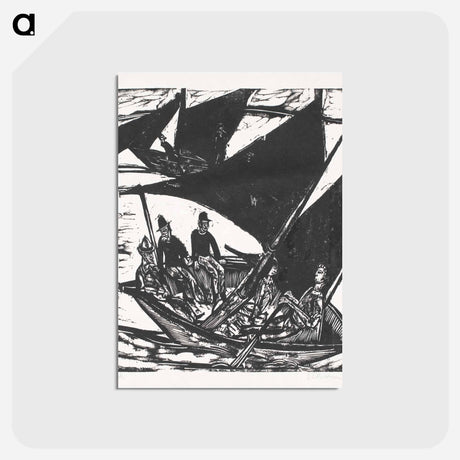 アートポストカード-Sailboats at Fehmarn - エルンスト ルートヴィヒ キルヒナー Postcard.