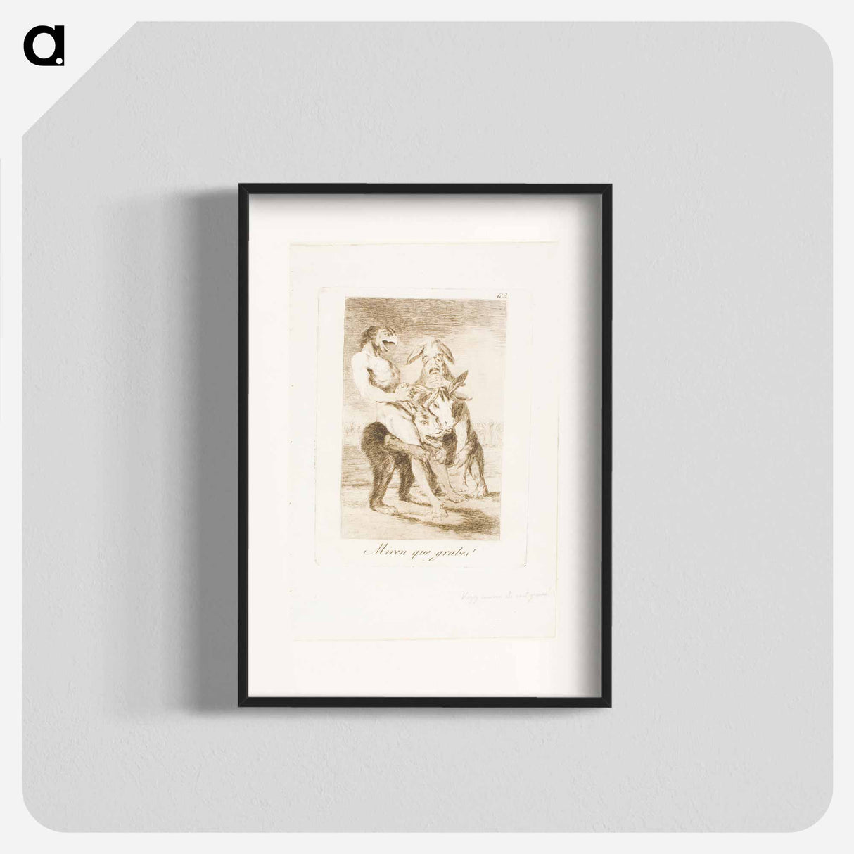 Look How Solemn They Are! - Francisco de Goya Poster.