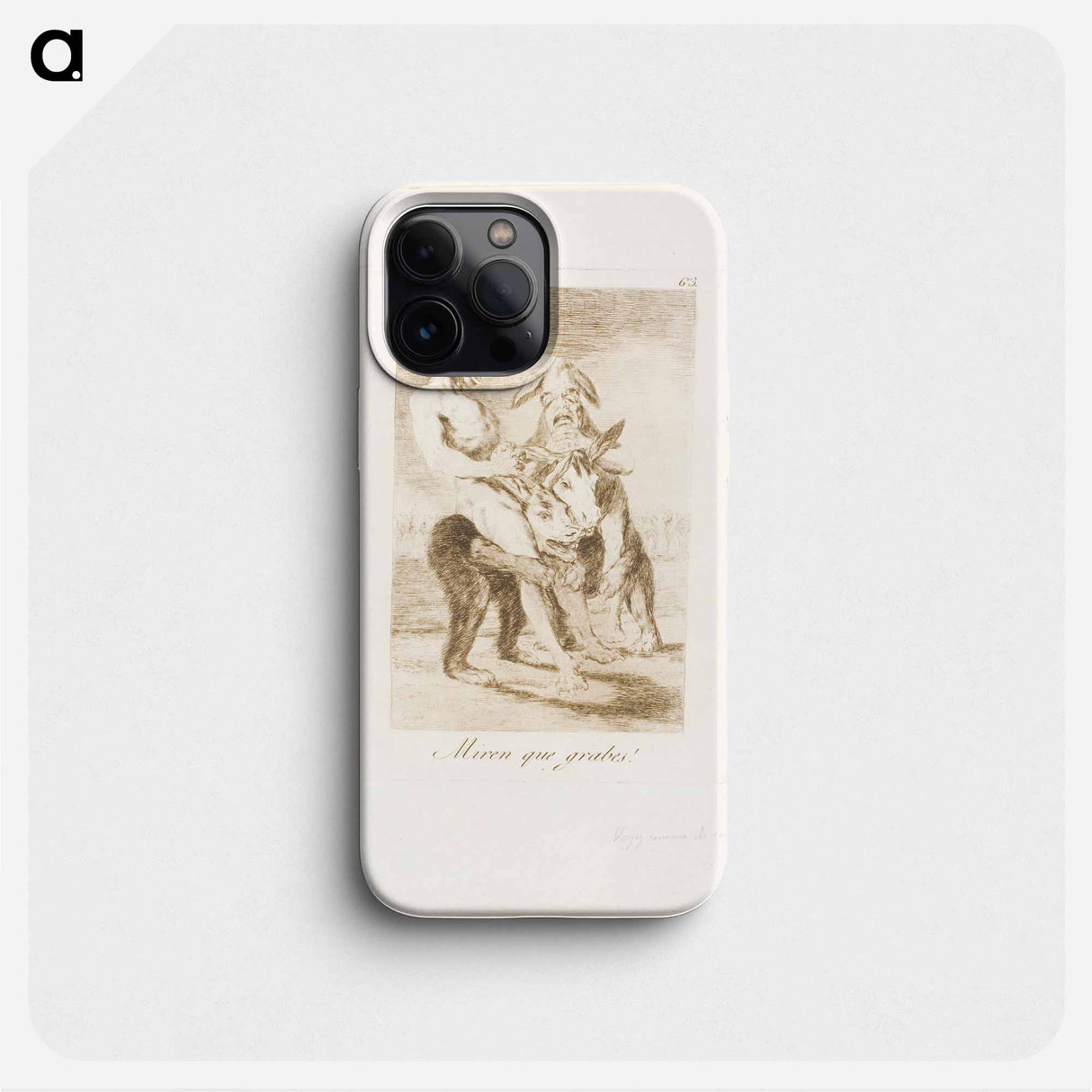 Look How Solemn They Are! - Francisco de Goya Phone Case.
