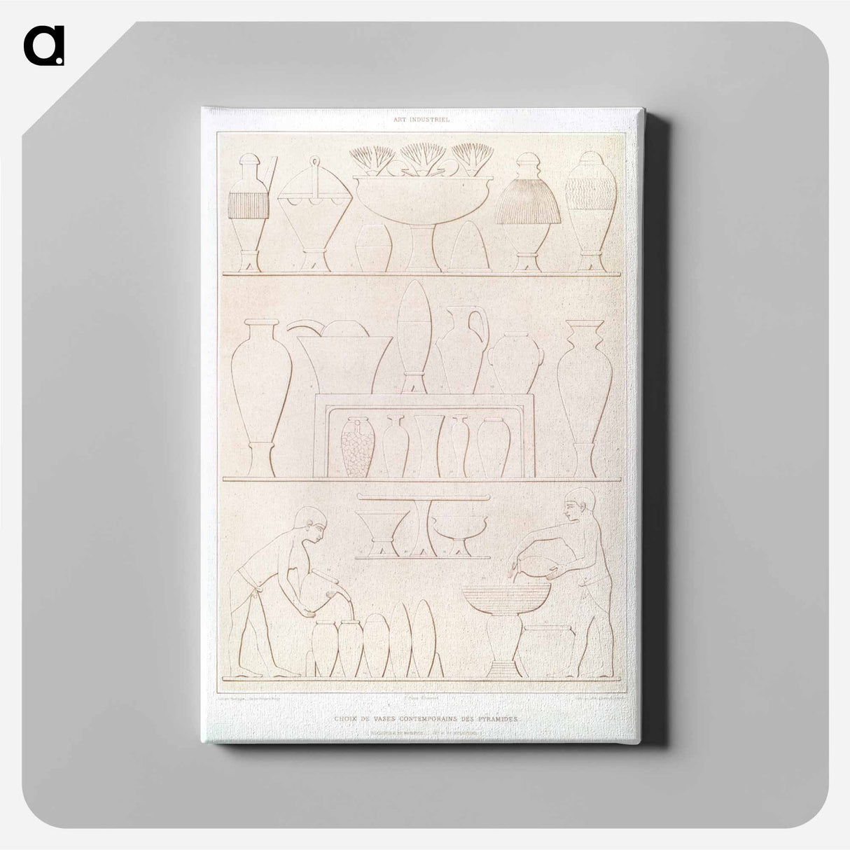 アートパネル-Egyptian Vases
 - エジプト美術史 Canvas.