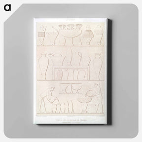 アートパネル-Egyptian Vases
 - エジプト美術史 Canvas.