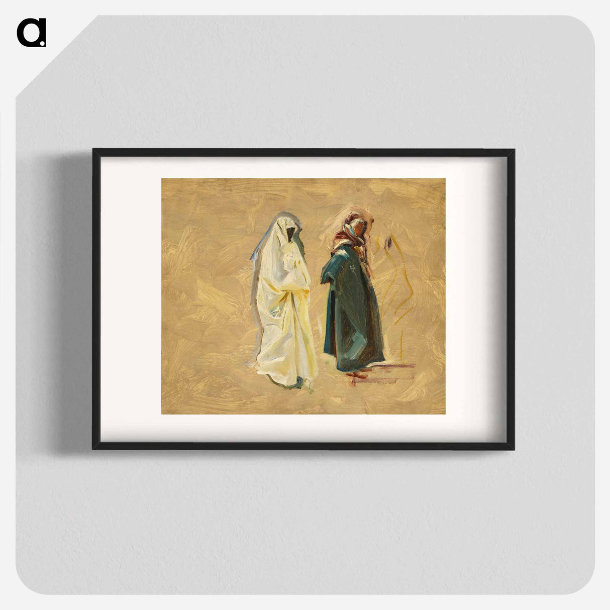 Study of Two Bedouins - John Singer Sargent Poster.