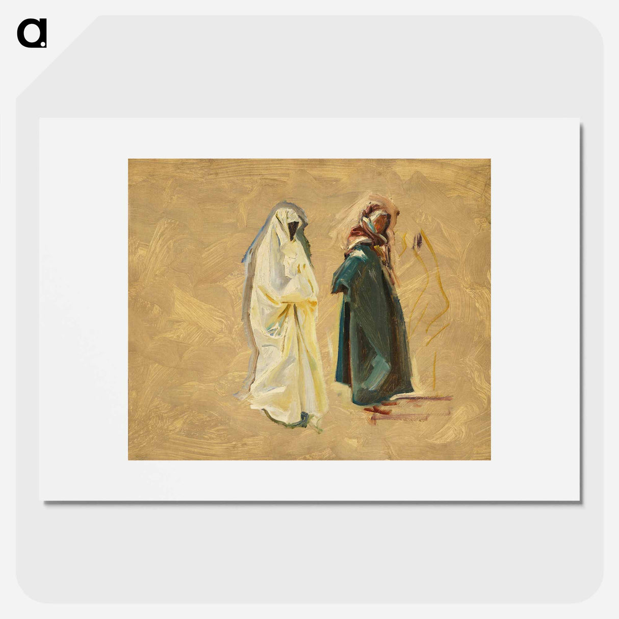 Study of Two Bedouins - John Singer Sargent Poster.