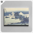 アートパネル-A View of Mount Fuji Across Lake Suwa - 葛飾 北斎 Canvas.