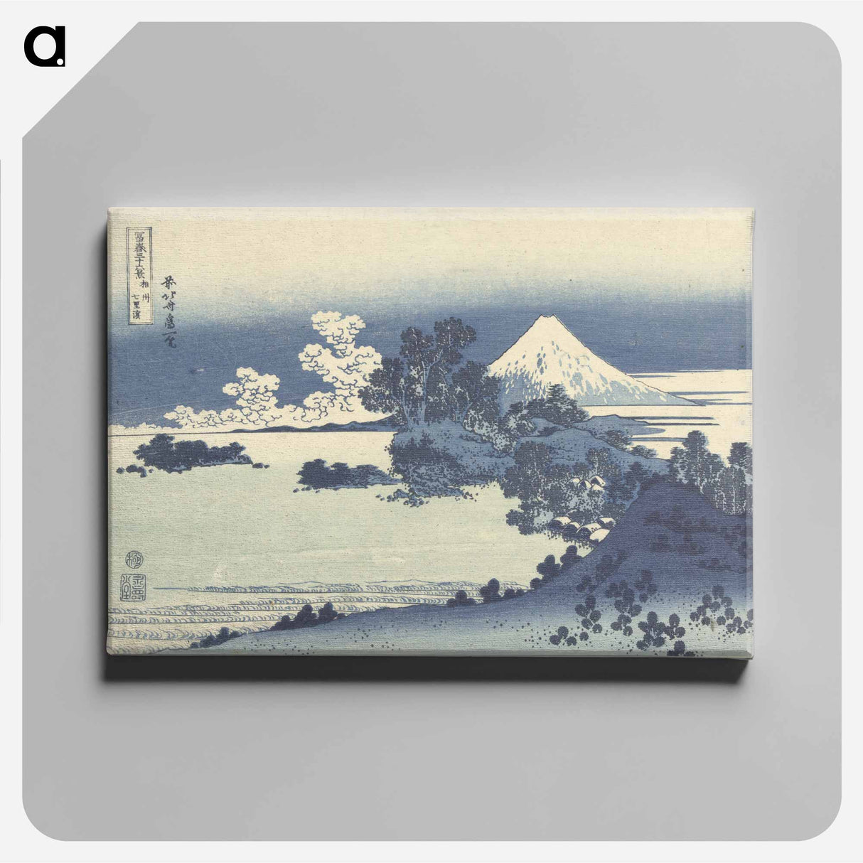 アートパネル-A View of Mount Fuji Across Lake Suwa - 葛飾 北斎 Canvas.