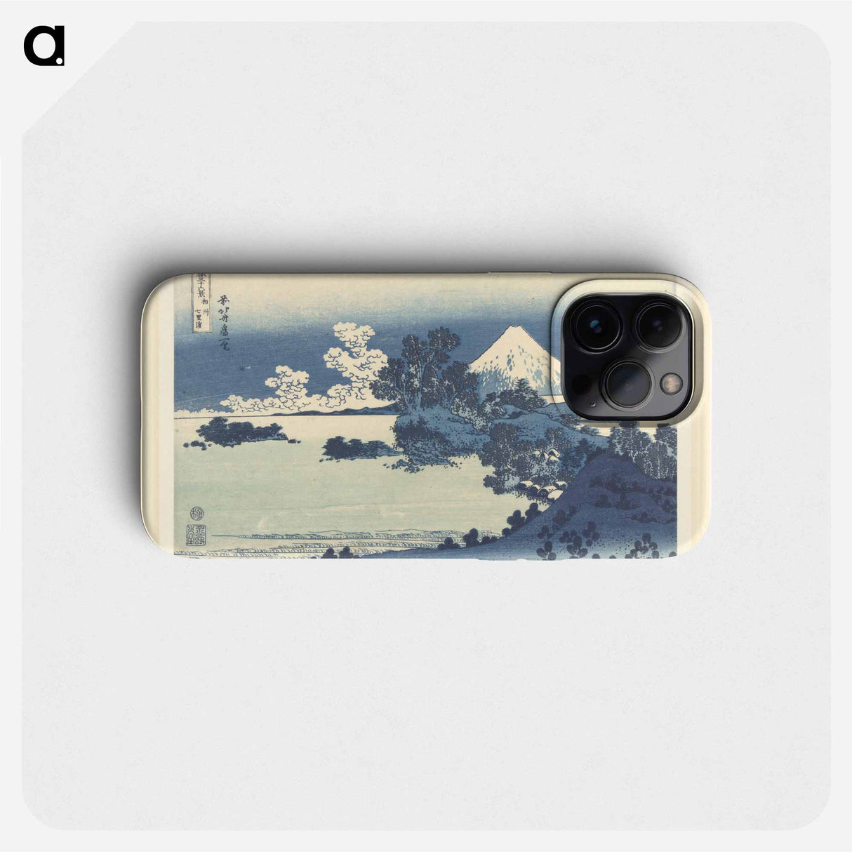 A View of Mount Fuji Across Lake Suwa - Katsushika Hokusai Phone Case.