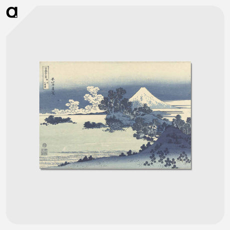 アートポストカード-A View of Mount Fuji Across Lake Suwa - 葛飾 北斎 Postcard.