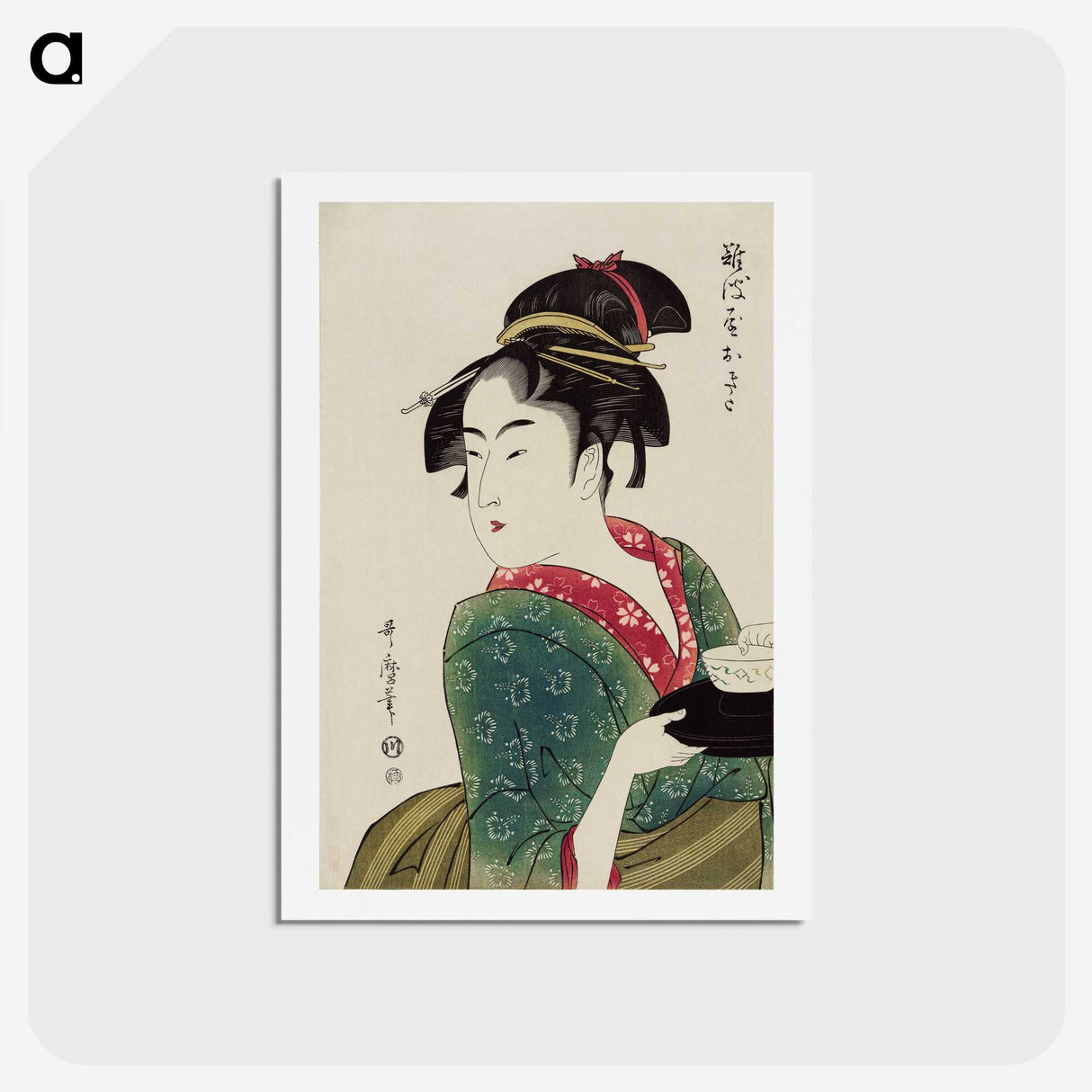 2-60_Kitagawa-Utamaro_hagaki