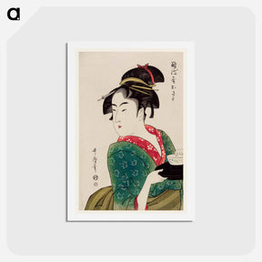 アートポストカード-Naniwaya Okita - 喜多川 歌麿 Postcard.