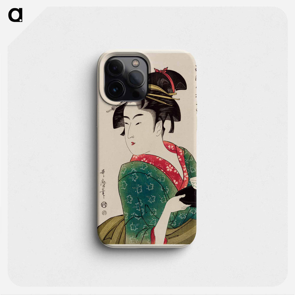 Naniwaya Okita - 喜多川 歌麿 Phone Case.