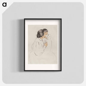 アートポスター-Peasant Mother and Child - メアリー カサット Poster.