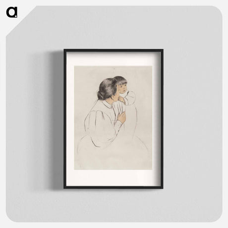 アートポスター-Peasant Mother and Child - メアリー カサット Poster.