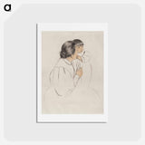 アートポストカード-Peasant Mother and Child - メアリー カサット Postcard.