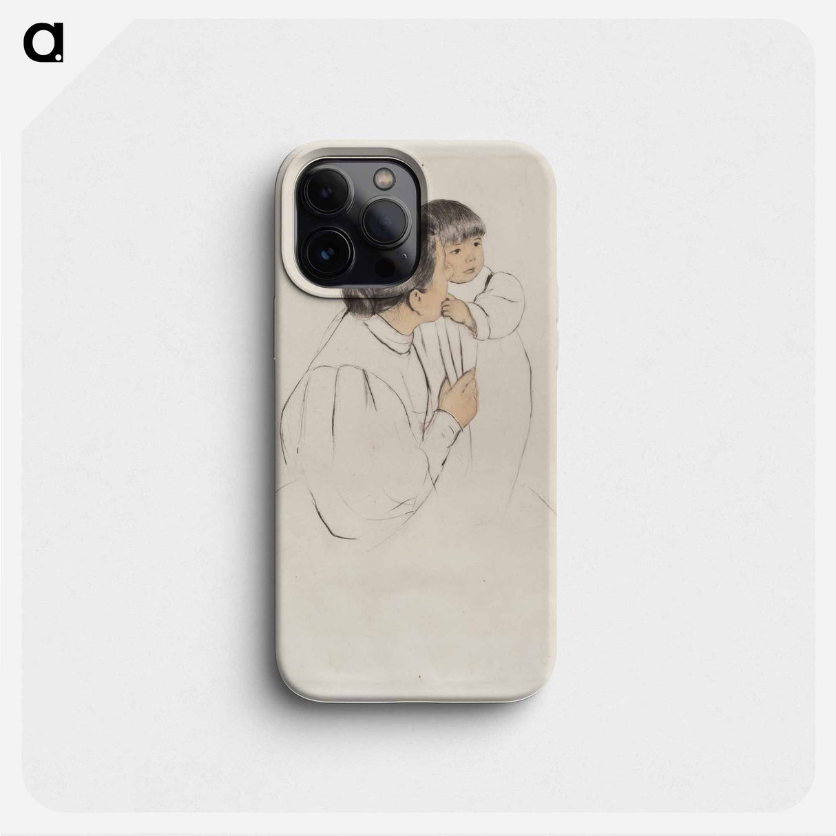 Peasant Mother and Child - メアリー カサット Phone Case.