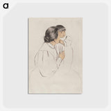 アートポストカード-Peasant Mother and Child - メアリー カサット Postcard.