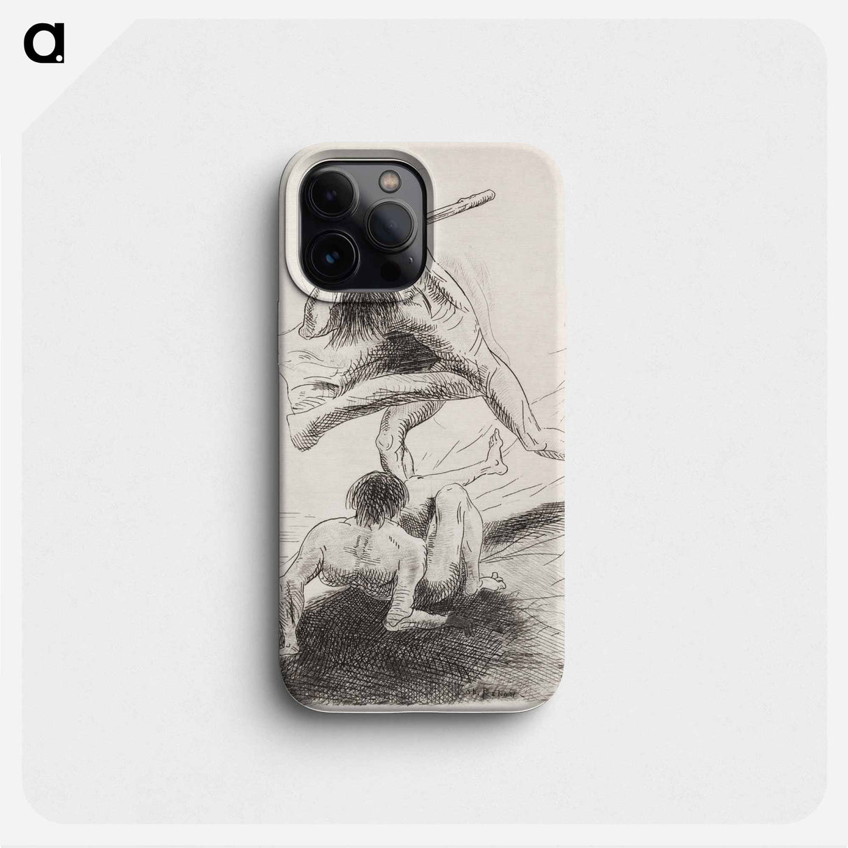 Cain and Abel - Odilon Redon Phone Case.