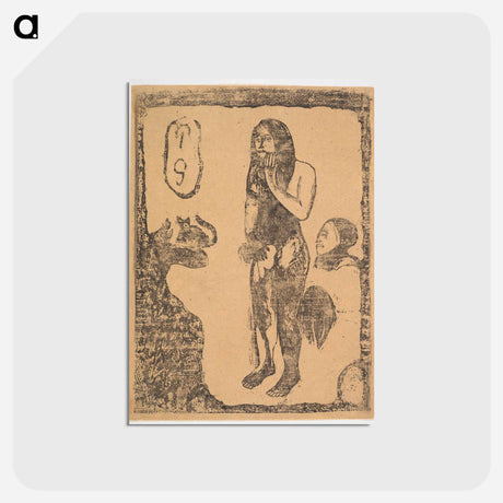 アートポストカード-Eve - ポール ゴーギャン Postcard.