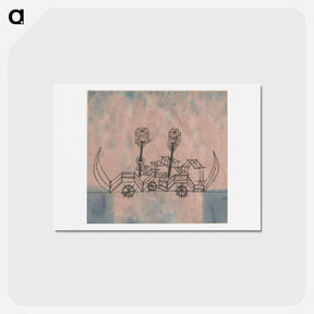 アートポストカード-Alter Dampfer (Old Steamboat)
 - パウル クレー Postcard.