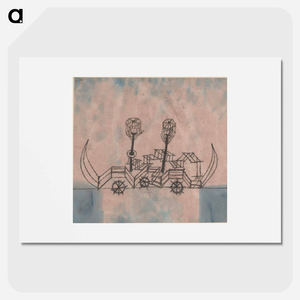 Alter Dampfer (Old Steamboat)
 - パウル クレー Poster.