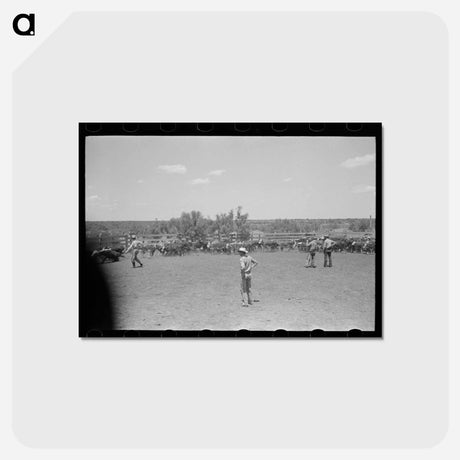 アートポストカード-Texas Corral
 - ラッセル リー Postcard.