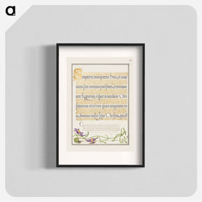 アートポスター-Toadflax from Mira Calligraphiae Monumenta
 - 書道のお手本 Poster.