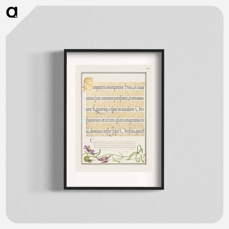 アートポスター-Toadflax from Mira Calligraphiae Monumenta
 - 書道のお手本 Poster.