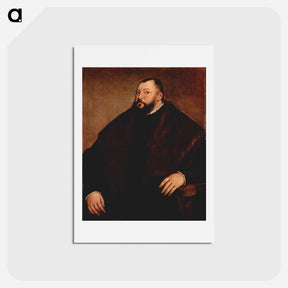 アートポストカード-Portrait of the Great Elector John Frederick of Saxony - ティツィアーノ ヴェチェッリオ Postcard.