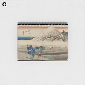 アートメモ帳-Travelers Gazing at Mount Fuji with Cranes
 - 歌川 広重 Memo.