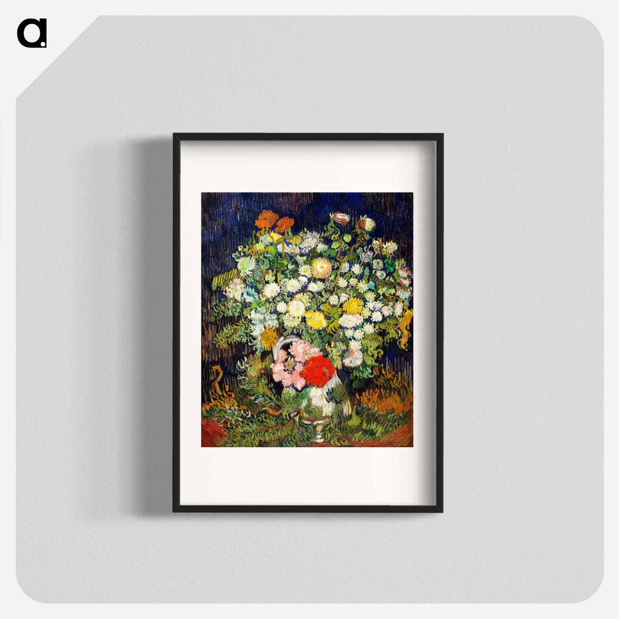 Bouquet of Flowers in a Vase - フィンセント ファン ゴッホ Poster.