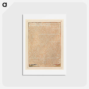 アートポストカード-Jerusalem, Plate 52, "To the Deists" - ウィリアム ブレイク Postcard.