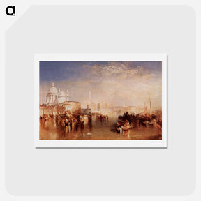 アートポストカード-Venice, seen from the Giudecca Canal - ウィリアム ターナー Postcard.