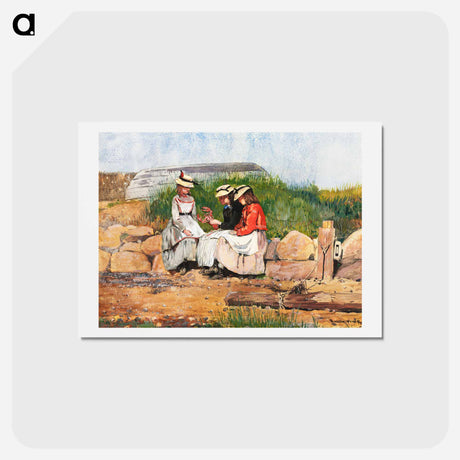 アートポストカード-A Fisherman's Daughter - ウィンスロー ホーマー Postcard.