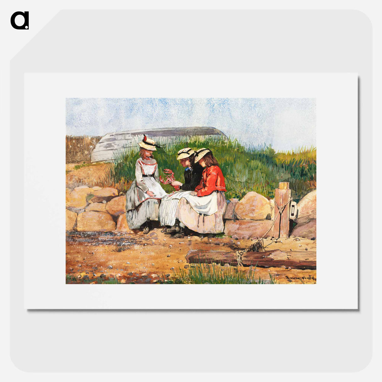 A Fisherman's Daughter - Winslow Homer Poster.