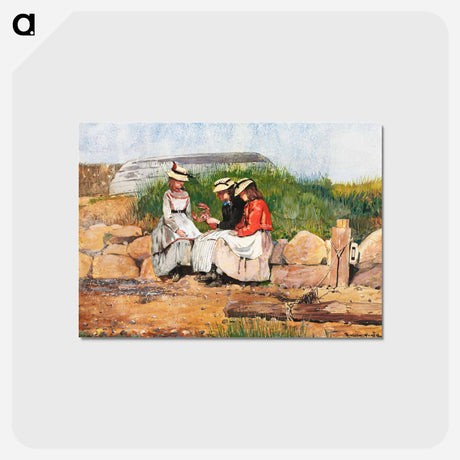 アートポストカード-A Fisherman's Daughter - ウィンスロー ホーマー Postcard.