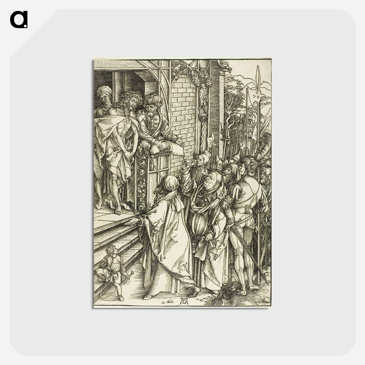 アートポストカード-Ecce Homo - The Presentation of Christ - アルブレヒト デューラー Postcard.