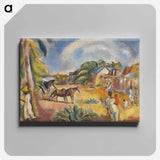 アートパネル-Landscape with Figures and Carriage
 - バーンズ・コレクション Canvas.